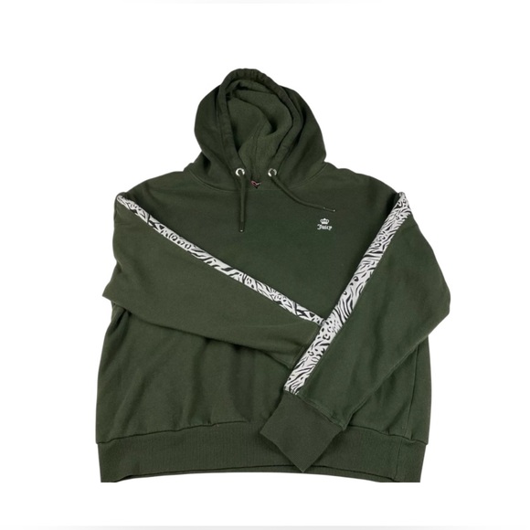 NWOT JUICY COUTURE Sport Green Wildcat Fleece Hoodie Womens Sweatshirt Small - Picture 5 of 11